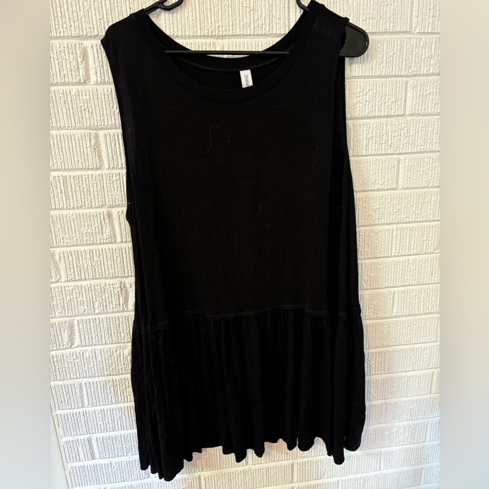 Ruffle bottom tunic